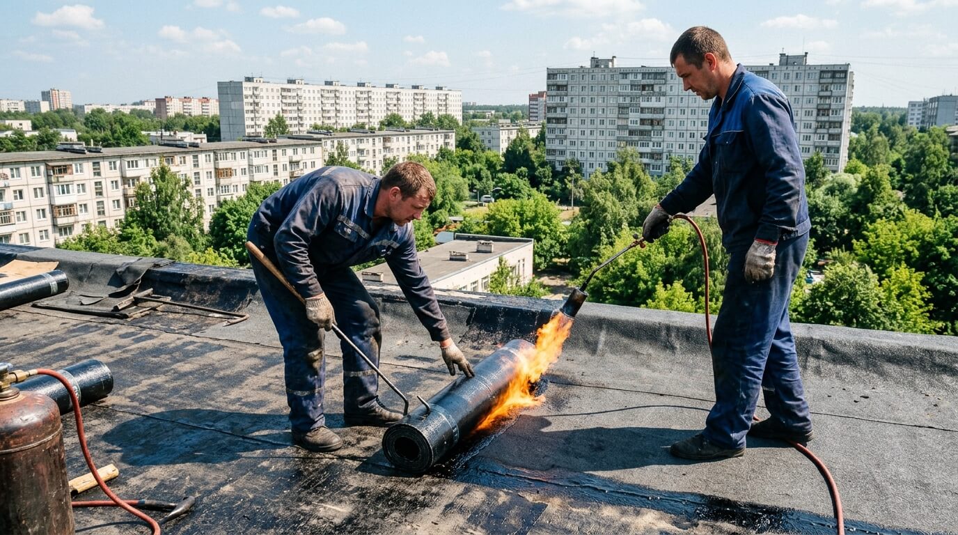 Ремонт кровли в Калининском районе