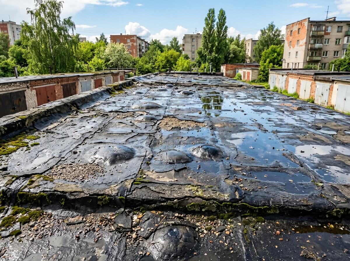Замена мягкой кровли в Санкт-Петербурге — демонтаж старого покрытия и устройство новой наплавляемой кровли